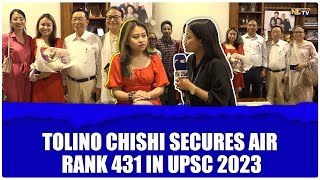 TOLINO CHISHI SECURES AIR RANK 431 IN UPSC 2023 [upl. by Rossuck]