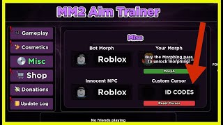 MM2 AIM TRAINER CURSOR ID CODES  2024 Roblox x30 IDS [upl. by Ymorej154]