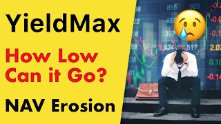 How Low can YieldMax ETFs drop NAV Erosion  YMAX NVDY CONY MSTY TSLY [upl. by Karine802]