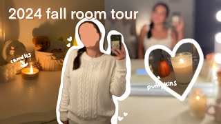 🍂 2024 FALL ROOM TOUR 🧦 candles autumn vibes gilmore girls pumpkins [upl. by Nytsirc]