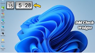 How to Add Clock Widget On Windows 11 amp 10 Desktop [upl. by Russom]