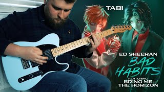 Ed Sheeran  Bad Habits feat Bring Me The Horizon Guitar Cover  TAB [upl. by Davena]