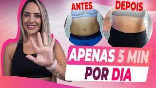 TREINO COMPLETO DA BARRIGA NEGATIVA EM APENAS 5 MINUTOS Vevefit [upl. by Arremat]