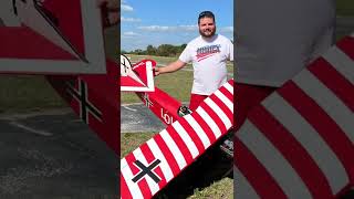 “Huge RC Airplane”  Full repaint of the Fokker D7 14 Scale RC Airplane from Horizon Hobby [upl. by Ardnosal590]