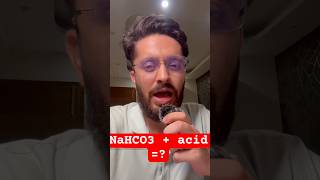 NaHCO3  Acid reaction explained in 60 sec  ORM 1 video 2 chemistry [upl. by Corkhill]