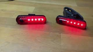 KIT R1 LED Bike Tail Light 2 Pack 18 Hour Max USB C Rechargeable Rear Cycling Safety Flashers Blin [upl. by Tadashi]