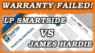 LP Smartside Siding VS James Hardie Siding Warranty Failed [upl. by Akcirehs]