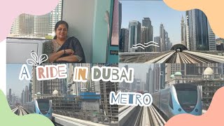 A ride in Dubai Metro  Metro Ride [upl. by Chrotoem]