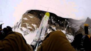 Owen Silitch Backflips into Corbets Couloir Jackson Hole [upl. by Kingdon]