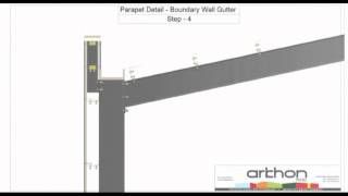 Arkhon Panel Parapet Detail Boundary Wall Gutter [upl. by Cohleen108]