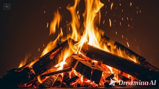 Fireplace Sounds Crackling  Warm Fireplace Sounds for Insomnia Relief Relaxation and Better Sleep [upl. by Damiano]