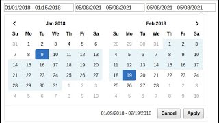 Cara Mudah membuat date range picker javascript [upl. by Ragse]