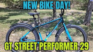 499 GT Street Performer 29 Big BMX with Discs and 9 Speed  First Look [upl. by Roos629]