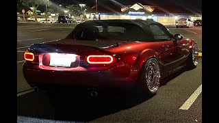 Carbon Miata Custom 1000 LED Taillights Review [upl. by Tunnell]