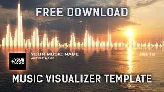 Audio Spectrum Music Visualizer After Effects Template Free Download [upl. by Dugaid120]