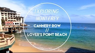 Cannery Row amp Lovers Point Beach TRAVEL VLOG [upl. by Kenison]