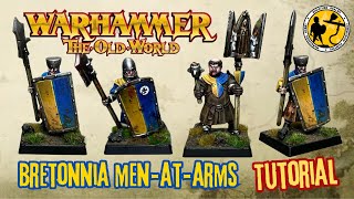 Warhammer The Old World  Bretonnia Men at Arms  Tutorial [upl. by Pollerd18]