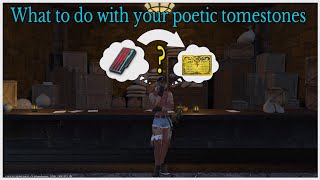 What to do with your poetic tome stones in endwalker [upl. by Drawyeh]