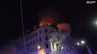 Menschen schreien um Hilfe Dramatischer Wohnhausbrand LeipzigSellerhausen 2930032018 [upl. by Anehsak]