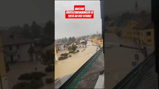 Massive Überschwemmungen in Tulln an der Donau hochwasser heavyrain viralvideo unwetter storm [upl. by Aticnemrac]