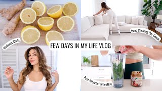 VLOG  Wellness Shots Deep Cleaning Our Couch amp Healthy Scalp Treatment  Annie Jaffrey [upl. by Lita]