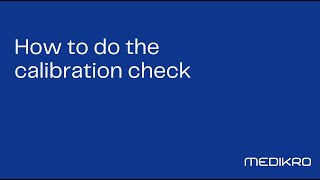 How to do the calibration check for Medikro Spirometer [upl. by Eidoj]