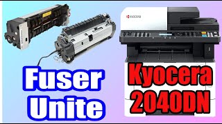 Kyocera M2040dn Fuser Unit Unboxing amp Installation [upl. by Eastman903]