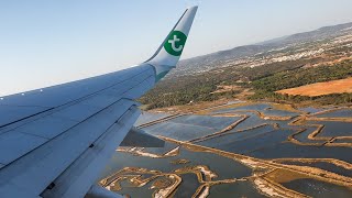 Transavia Boeing 737800 take off from Faro [upl. by Apthorp]