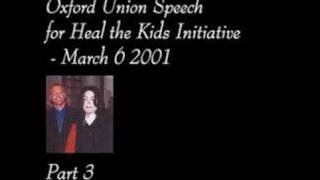 Michael Jackson  Oxford Union Speech Part 34 [upl. by Nirol497]