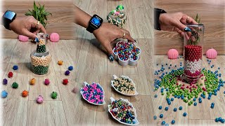 Satisfying Reverse Beads ASMR ♥️♥️♥️ 27 reverse asmr satisfying [upl. by Llewxam]