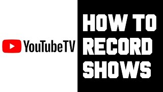 Youtube TV How To Record Shows  How To Setup Show Recording Youtube TV on Smart TV Roku TV Example [upl. by Chere611]