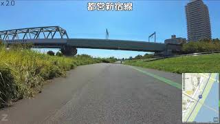 荒川サイクリング 右岸 堀切→葛西臨海公園 arakawa cycling 2 [upl. by Miguela]