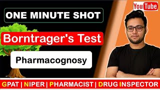 Borntragerss Test  Anthraquinone Glycosides  Pharmacognosy  GPAT  NIPER  PHARMACIST  DI [upl. by Ehman]