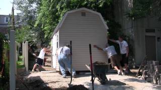 How to turn and move a shed by hand [upl. by Ellata]