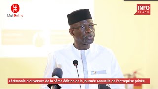 OUVERTURE DE LA JOURNÉE ANNUELLE DE LENTREPRISE PRIVÉE AU MALI [upl. by Lledo]