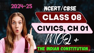 Indian Constitution  MCQ  Class 8  Civics  Chapter 01  NCERT  CBSE  SST with SURESH [upl. by Taffy]