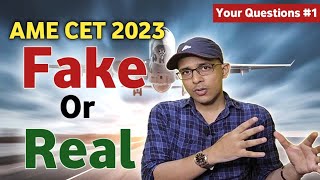 Is AME CET 2023 Fake Or Real  Aircraft Maintenance Engineering Course AME CourseFull Analysis 😱 [upl. by Anelak]