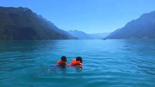 Swimming in Lake Brienz [upl. by Ahseena]