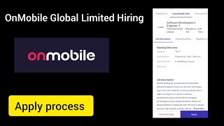 OnMobile Global Limited Hiring  How to Apply  X Careers [upl. by Matland783]