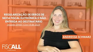 Regularização de erros de NFe e não entrega ao destinatário  Ajustes SINIEF n° 13 e 14 de 2024 [upl. by Elinet751]