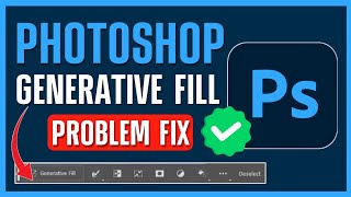 Photoshop Generative Fill Not Showing Up Fix 2024  Easy amp Quick Tutorial [upl. by Weibel736]