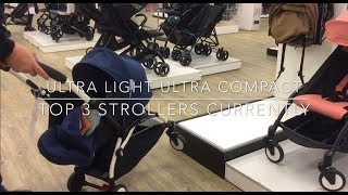 Top 3 UltraCompact Travel Strollers [upl. by Releyks]