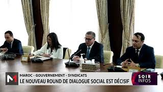 GouvernementSyndicats  Un nouveau round de dialogue social est décisif [upl. by Akinorev76]