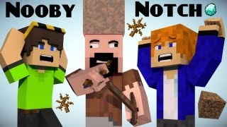 If Notch was a Noob  Minecraft [upl. by Wye325]