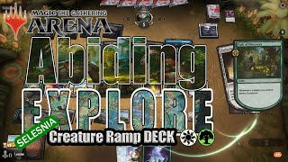 MTG Arena ※Historic Format※ Selesnia creature ramp Abiding Explore deck [upl. by Aisatna]