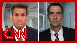 Sen Tom Cotton pressed after saying Biden stepping aside was a coup Hear his response [upl. by Ziwot704]