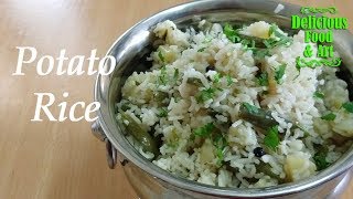 Quick Potato Rice Recipe  Aloo Rice Recipe  Variety Rice Recipe  Lunch Box Recipes [upl. by Anayit404]