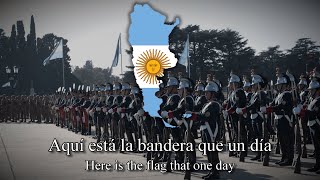 quotMi Banderaquot Argentine Patriotic March English  Spanish Lyrics [upl. by Dareg]