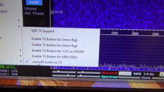 ICOM 7410 with Panadapter and the HDSDR Settings [upl. by Nairdna]