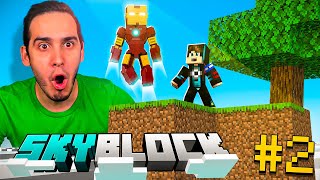 IRON MAN APARECE EN MI ISLA DE SKYBLOCK 2  HaroldArtistPlay [upl. by Dryden34]